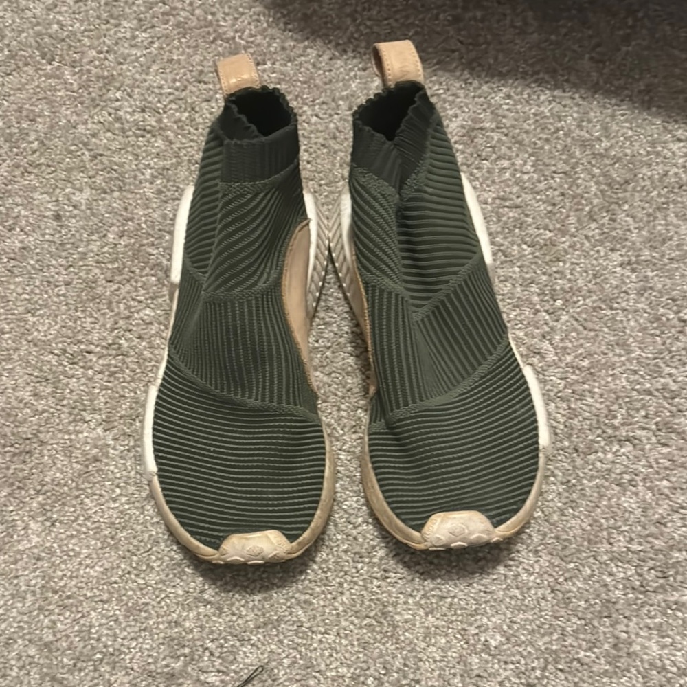 Nike Green and Tan Athletic Shoes
